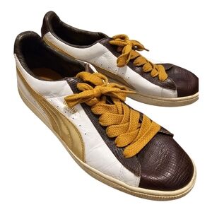 Puma Men's Crocodile & Gold Sneakers